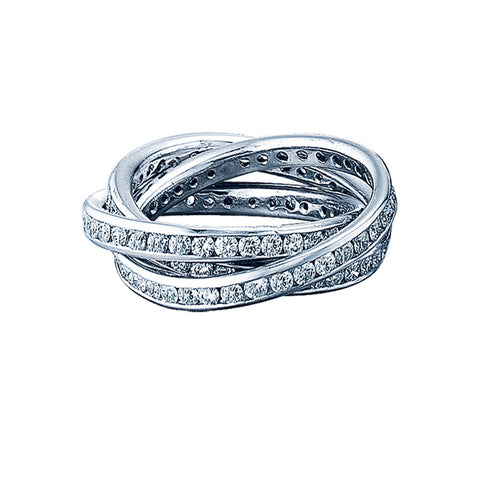 Barmakian Rolling Diamond Eternity Ring