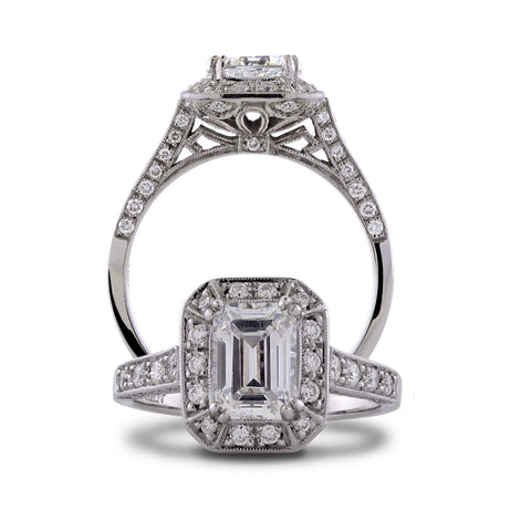 Saturn Jewels Diamond Engagement Ring