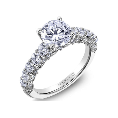 Scott Kay Heaven's Gate Diamond Engagement Ring