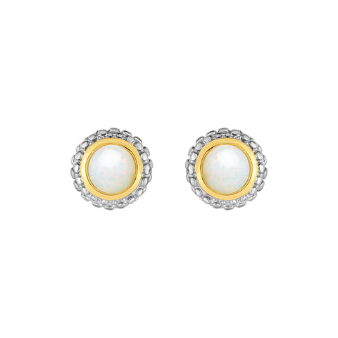 Phillip Gavriel Silver Opal Earrings
