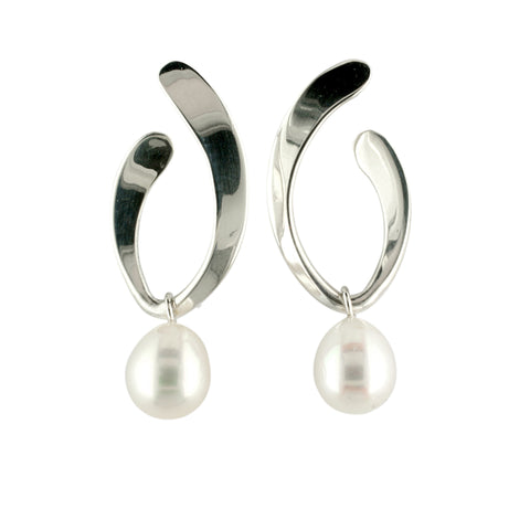 Tom Kruskal Pearl Drop Earrings